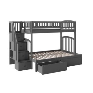 Staircase Wooden Bunk Bed