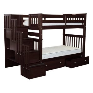 Staircase Wooden Bunk Bed