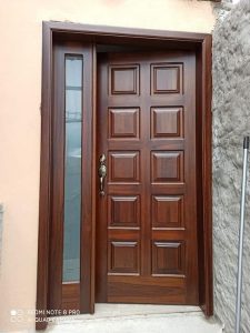 Modern Solid Wood Entry Door