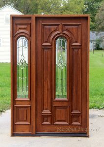 Modern Solid Wood Entry Door