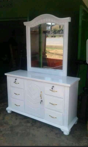 Ornate Rococo-Style Dressing Mirror