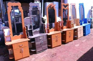 Ornate Rococo-Style Dressing Mirror