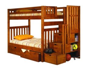 Staircase Wooden Bunk Bed