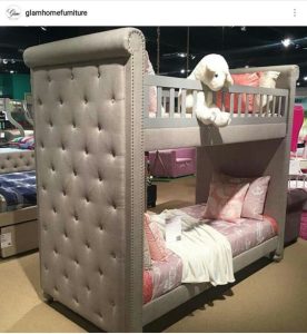 Upholstered Double Decker Bed