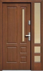 Modern Solid Wood Entry Door