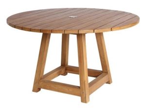 Modern Round Teak Dining Table