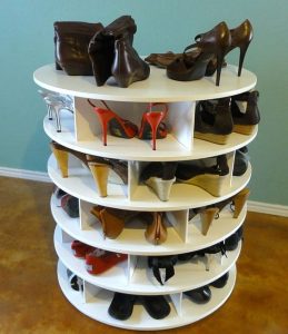 Artisanal Hand-Painted Shoe Rack