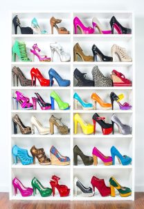 Artisanal Hand-Painted Shoe Rack