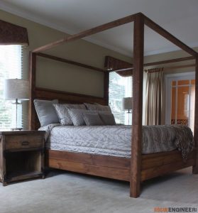 Canopy King Size Bed