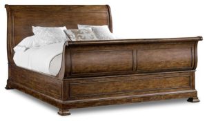 Cherry Wood Sleigh Bed