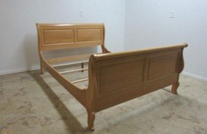 Cherry Wood Sleigh Bed