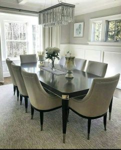 Compact Glass and Chrome Dining Table