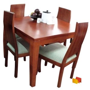 Compact Square Wooden Dining Table