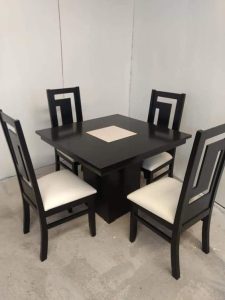 Compact Square Wooden Dining Table