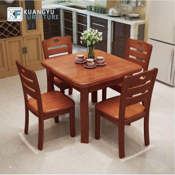 Classic Rectangular Oak Dining Table Furniture Mart Uganda