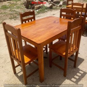 Compact Square Wooden Dining Table