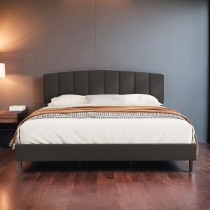 Contemporary Upholstered Platform Bed