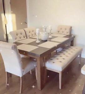 Dining Table with bench