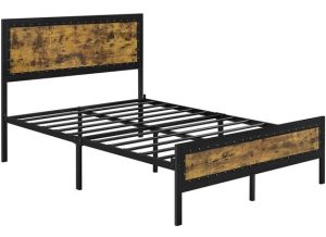 Industrial Chic Metal Platform Bed