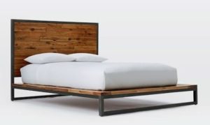 Industrial Chic Metal Platform Bed
