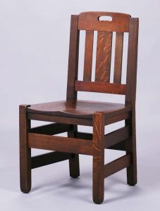 Industrial-Style Wooden Dining Chair