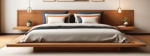 Japanese Zen-inspired Platform Bed