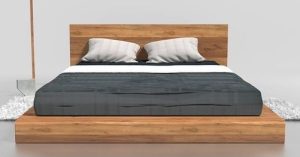 Japanese Zen-inspired Platform Bed