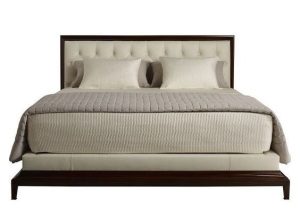 Linen Upholstered Sleigh Bed
