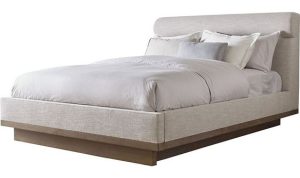 Linen Upholstered Sleigh Bed