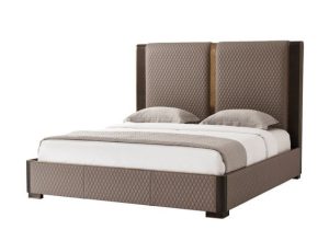 Linen Upholstered Sleigh Bed