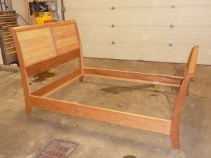 Maple Wood Sleigh Bed