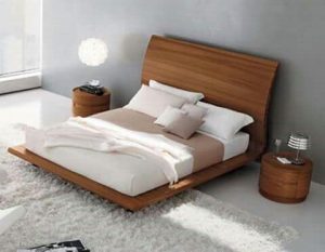 Maple Wood Sleigh Bed