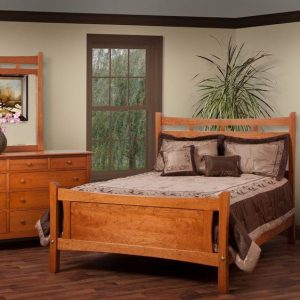 Maple Wood Sleigh Bed