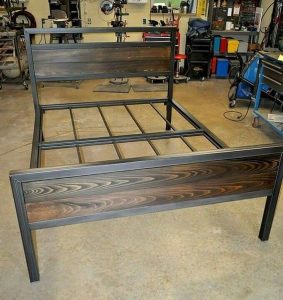 Metallic King Size Bed