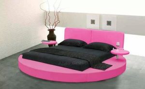 Minimalist Wooden Round Bed