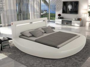 Minimalist Wooden Round Bed