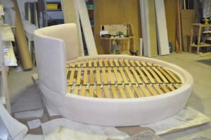 Minimalist Wooden Round Bed