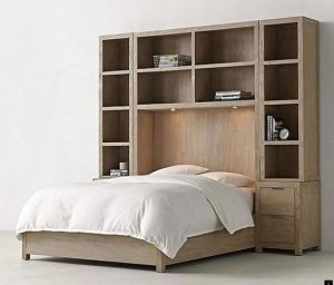 Murphy Bed with Bookshelf Surround