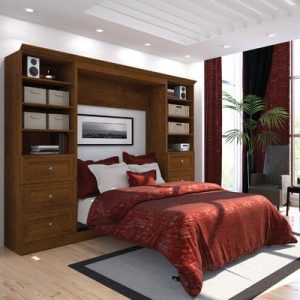 Murphy Bed with Fold-Out Nightstands