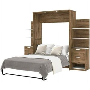 Murphy Bed with Fold-Out Nightstands