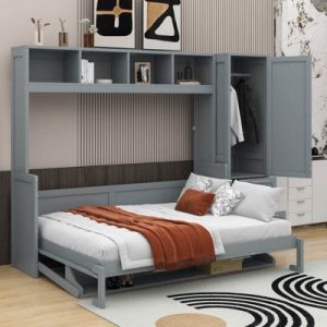 Murphy Bed with Hidden TV Console