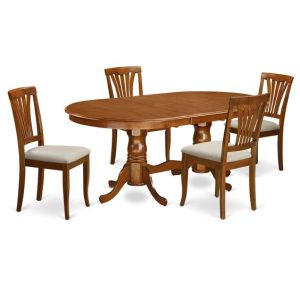 Oval Dining Table with Cross Legs