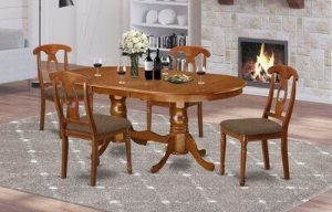 Oval Dining Table with Cross Legs