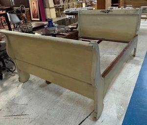Painted Wood Sleigh Bed