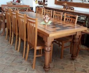 Rectangular Solid Wood Dining Table