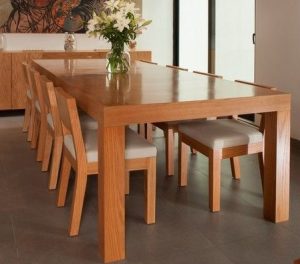 Rectangular Solid Wood Dining Table