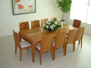 Rectangular Solid Wood Dining Table