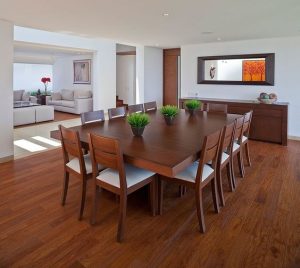 Rectangular Solid Wood Dining Table