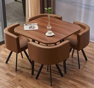 Space-Efficient Push-in Dining Table