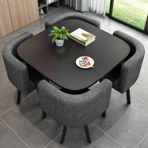 Space-Efficient Push-in Dining Table